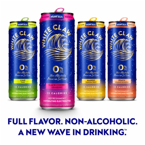 White Claw 0% Alcohol Variety Pack Perspective: back