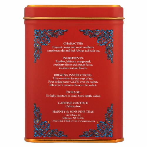 Harney & Sons HT Tea Blend African Autumn Caffeine-Free 20 Sachets - 1.4 oz (40 g) Perspective: back