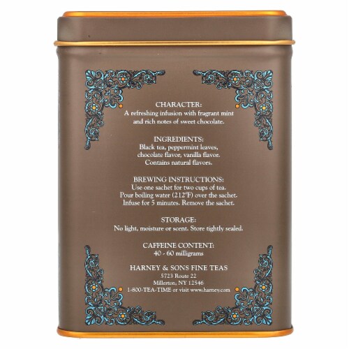Harney sons ht tea blends chocolate mint 20 sachets 1 4 oz 40 g