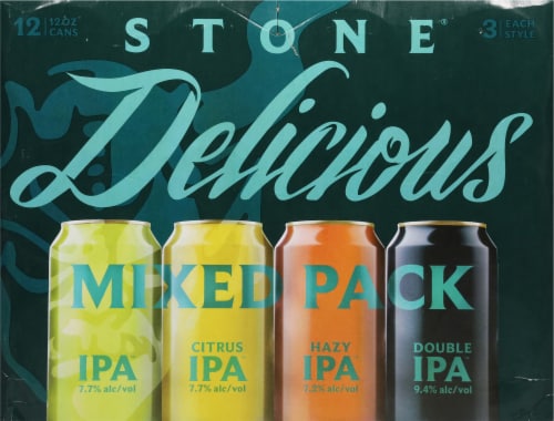 Stone Brewing Co Delicious IPA Variety Pack Perspective: back