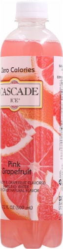 Cascade Ice® Pink Grapefruit Flavored Sparkling Bottled Water Perspective: back