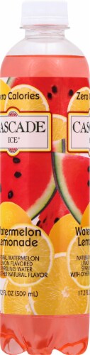 Cascade Ice® Watermelon Lemonade Flavored Sparkling Bottled Water Perspective: back