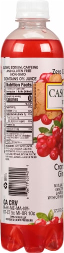 Cascade Ice® Cranberry Ginger Flavored Sparkling Bottled Water Perspective: back