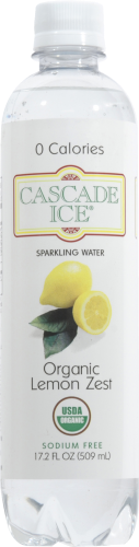 Cascade Ice Lemon Zest Sparkling Water Perspective: back