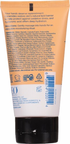 EO Intensive & Replenishing Orange Blossom Vanilla Hand Cream Perspective: back