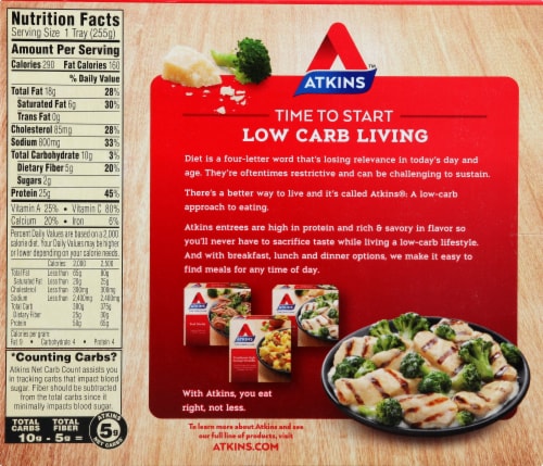 Atkins™ Chicken & Broccoli Alfredo Frozen Meal Perspective: back