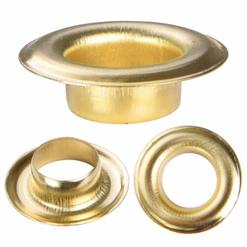 Yescom 1000pcs 3/8 Size 2 Grommet Brass Finish Bag Sign