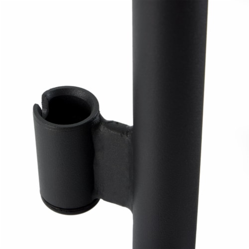 JumpSport Handle Bar Accessory for 44 Inch Arched Leg Fitness Trampolines, Black Perspective: back
