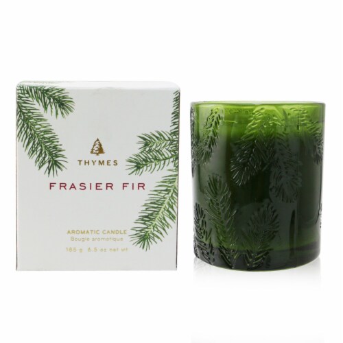 Thymes Aromatic Candle (Green Glass) Frasier Fir 185g/6.5oz, 185g/6.5oz -  Jay C Food Stores