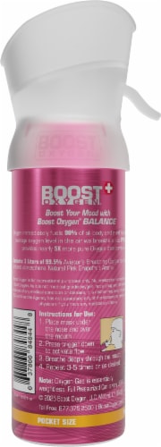 Boost Oxygen® Pink Grapefruit Pocket-Size Pure Oxygen Perspective: back