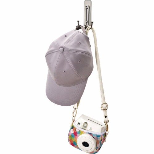 Command™ Large Brushed Nickel Double Hook Perspective: back