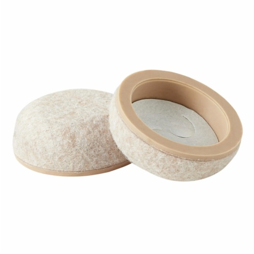 Scotch™ Adhesive Felt Pad Cups - Beige Perspective: back