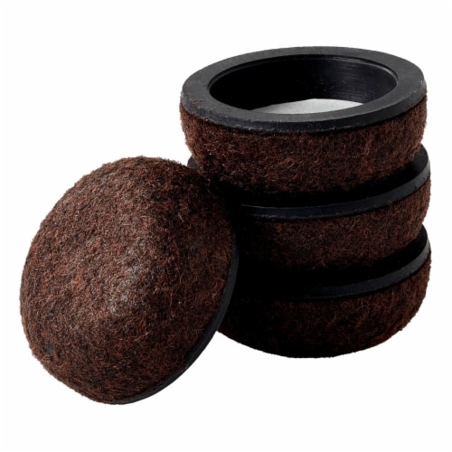 Scotch™ Adhesive Felt Pad Cups - Brown Perspective: back