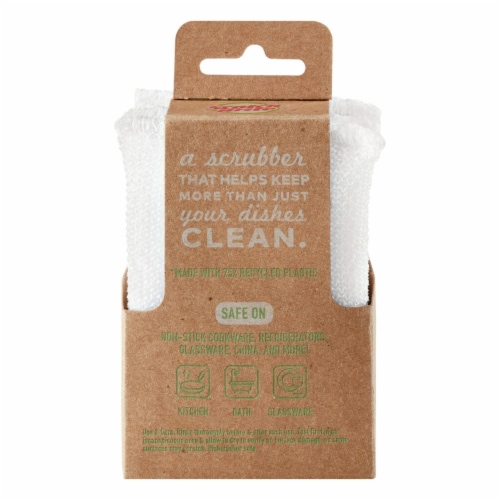 Scotch-Brite® Greener Clean Non Scratch Scrubbers Perspective: back