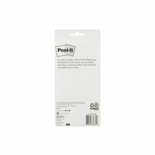 Post-it® Printed Note Pad with Magnet - 50 Sheets Perspective: back