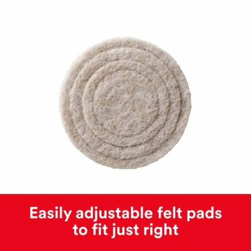 Scotch™ Custom Fit Felt Pads - Beige Perspective: back