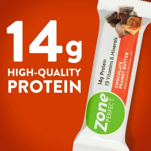 ZonePerfect® Chocolate Peanut Butter Nutrition Bars Perspective: back