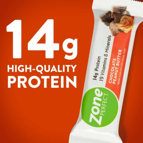 ZonePerfect Chocolate Peanut Butter Energy Bars Perspective: back