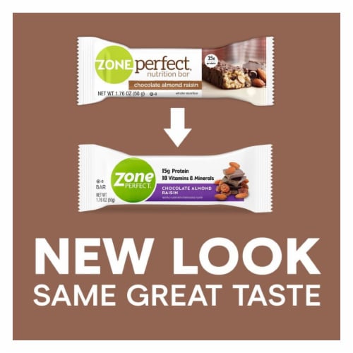 ZonePerfect® Chocolate Almond Raisin Nutrition Bars Perspective: back