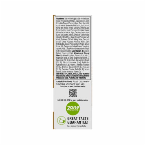 ZonePerfect® Dark Chocolate Almond Nutrition Bars Perspective: back