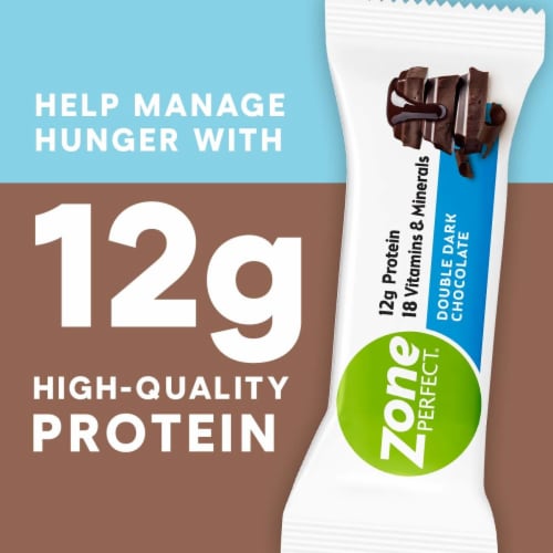 ZonePerfect® Double Dark Chocolate Protein Bars Perspective: back