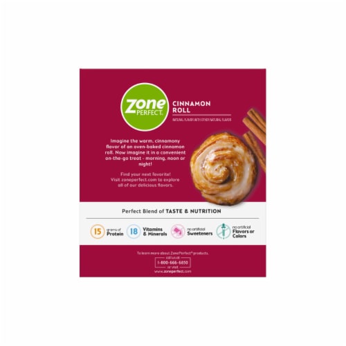 ZonePerfect Cinnamon Roll Energy Bars Perspective: back