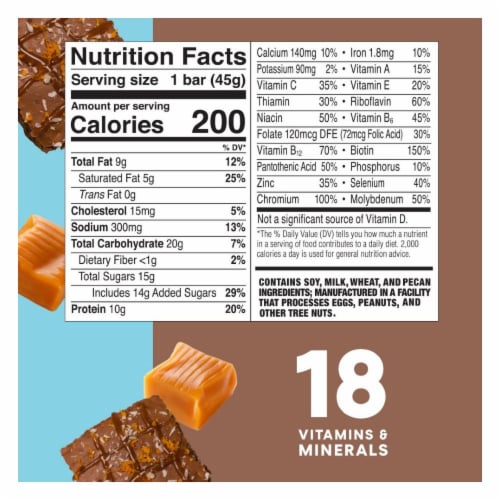 ZonePerfect® Salted Caramel Brownie Nutrition Bars Perspective: back