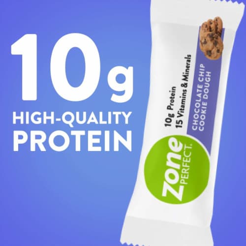 ZonePerfect® Chocolate Chip Cookie Dough Nutrition Bars Perspective: back