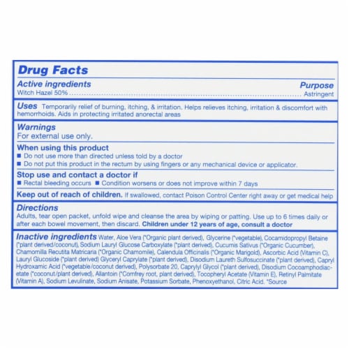 Puretouch Tush Wipes Medicated Individual Flushable Moist Wipes Perspective: back