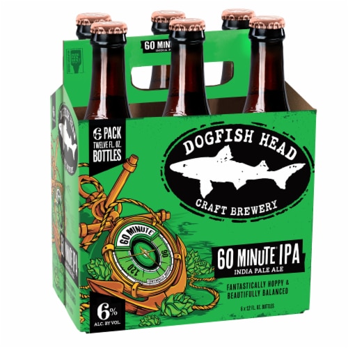 Dogfish Head 60 Minute IPA Beer Perspective: back