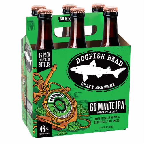 Dogfish Head 60 Minute IPA Beer Perspective: back