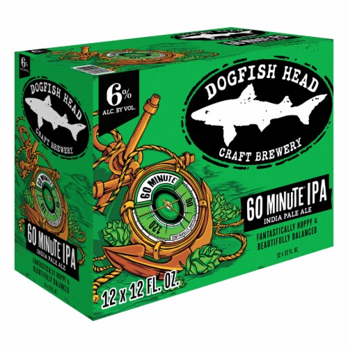 Dogfish Head 60 Minute IPA Beer Perspective: back