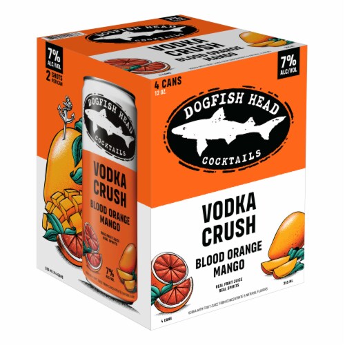 Dogfish Head Blood Orange & Mango Vodka Crush Cocktail Perspective: back
