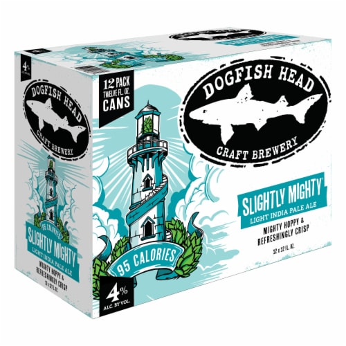 Dogfish Head Beer Slightly Mighty Lo-Cal IPA Beer Perspective: back