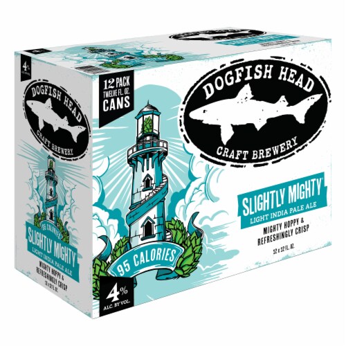 Dogfish Head Beer Slightly Mighty Lo-Cal IPA Beer Perspective: back