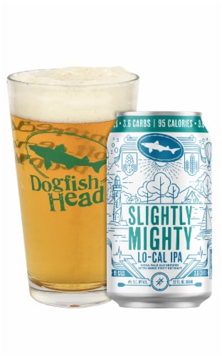 Dogfish Head Beer Slightly Mighty Lo-Cal IPA Beer Perspective: back