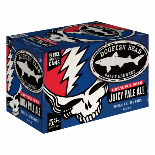 Dogfish Head Beer x Grateful Dead Juicy Pale Ale Perspective: back