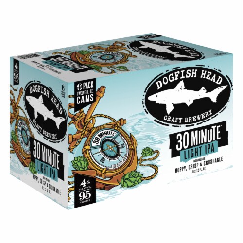 Dogfish Head 30 Minute Light IPA Beer Perspective: back