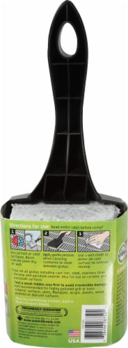 EarthStone® Grill Cleaning Block with Starter Handle - Black/Gray Perspective: back