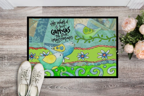 Carolines Treasures PJC1098MAT The World is but a Canvas to our Imagination Doo Perspective: back