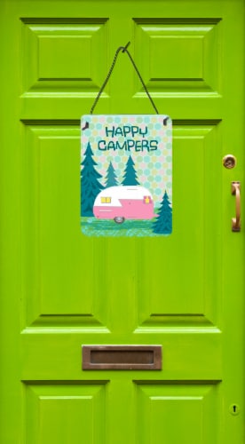 Carolines Treasures  VHA3004DS1216 Happy Campers Glamping Trailer Wall or Door H Perspective: back