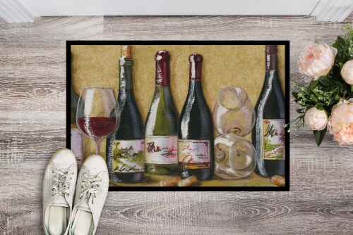 Carolines Treasures  TMTR0271JMAT Wine Du Vin by Malenda Trick Indoor or Outdoor Perspective: back