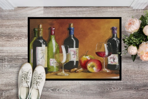 Carolines Treasures TMTR300AJMAT Wine by Malenda Trick Doormat 24x36 Perspective: back