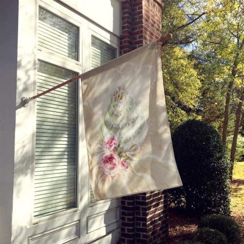 Carolines Treasures APH3648CHF Wedding Cake House Flag Perspective: back
