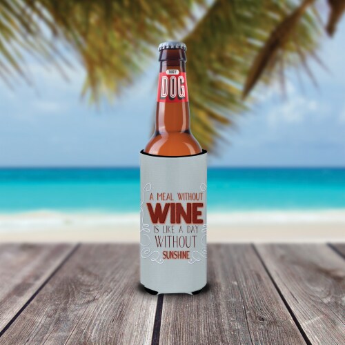 Carolines Treasures BB5424MUK A Meal Without Wine Ultra Hugger for slim cans Perspective: back