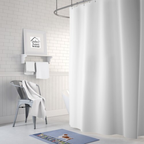 Welsh Springer Spaniel Welcome Machine Washable Memory Foam Mat Perspective: back