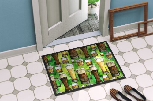Carolines Treasures BB5758JMAT Irish Beers Doormat 24x36 Perspective: back