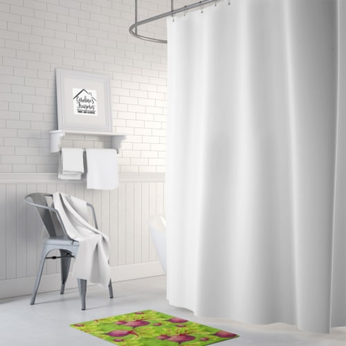 Carolines Treasures  BB7574RUG Watercolor Raddishes Machine Washable Memory Foam Perspective: back