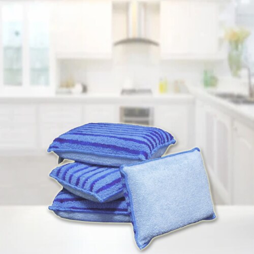 Magic Microfiber Sponges (4 Pack) Perspective: back