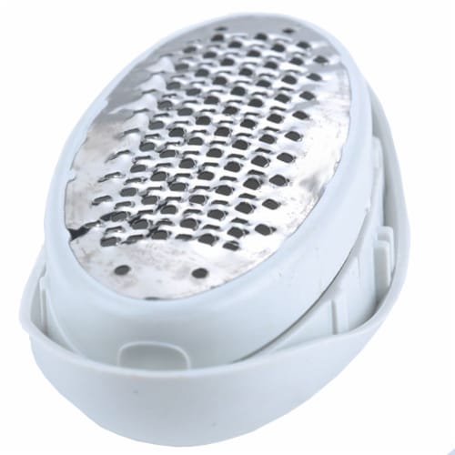 Egg Shaped Pedicure Ergonomic Foot File and Callus Remover Perspective: back
